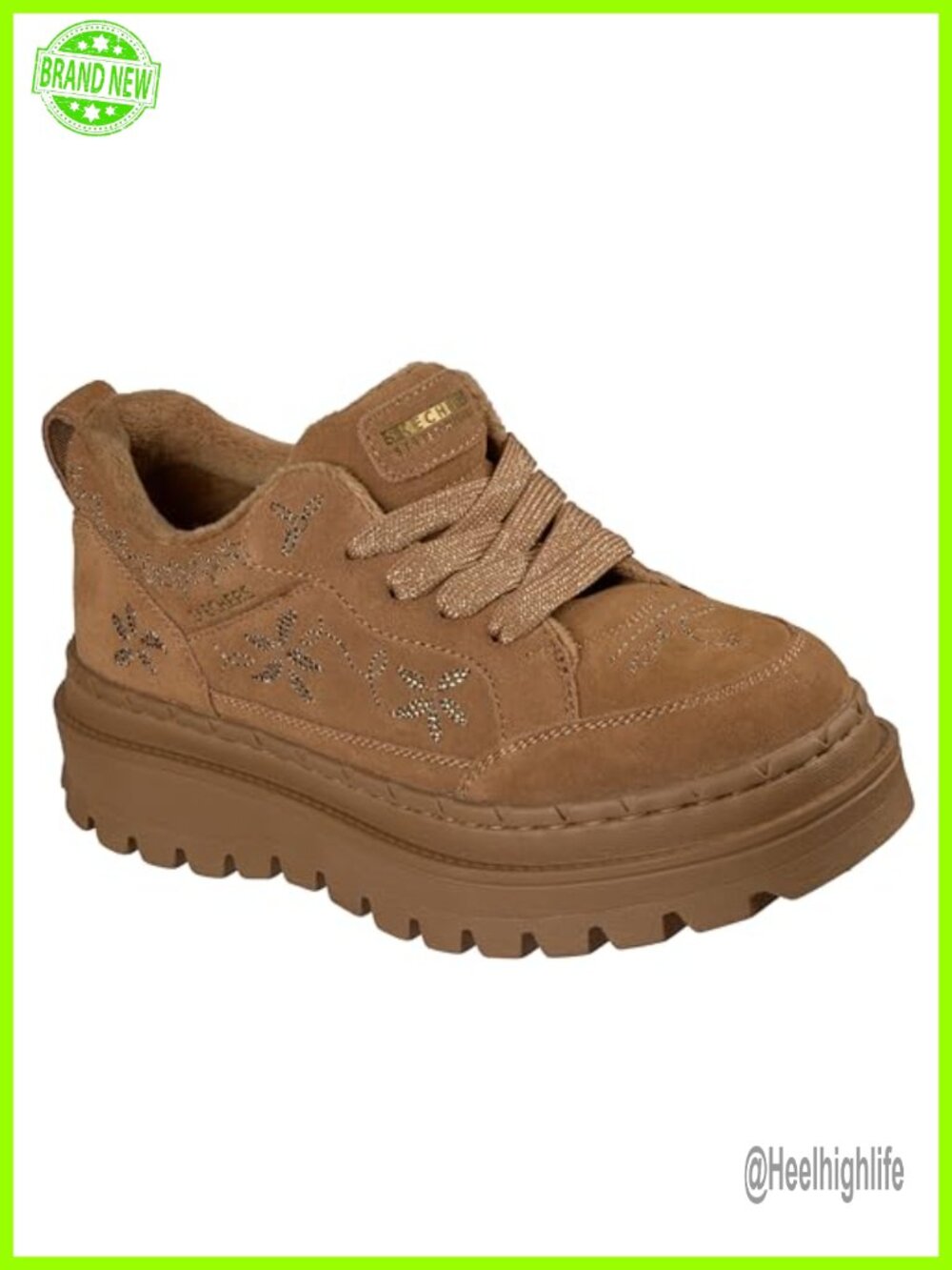 Skechers Jammers Street Hiker Bloom Suede Faux Fur Ankle Boot